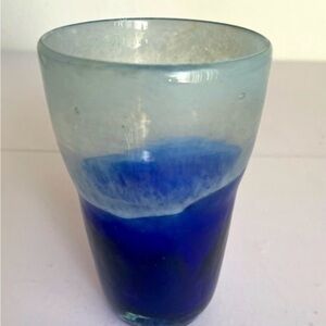 Anthropologie blown glass drinking glass
